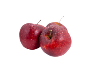 red apples isolated on white background
