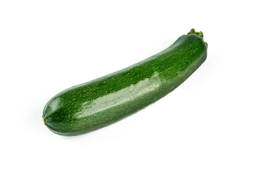 Fresh zucchini, squash, isolated on a white background.