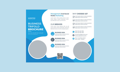 Professional business trifold brochure design