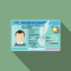 italian ( ıtalıana ) official identity card