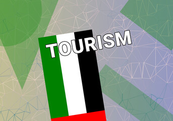 UAE tourism.  Abu Dhabi  UAE tourism travel concept. Tour in ARE