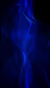 Abstract Slow Motion Blue Flame Background Loop