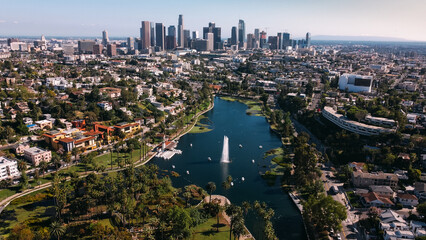 View on Echo Park, Los Angeles