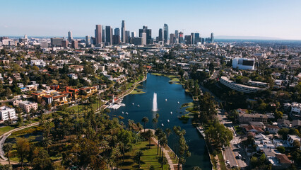 View on Echo Park, Los Angeles