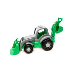 children's toy for boys tractor on a white background