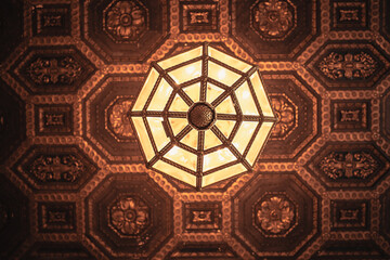 fancy light in dark space