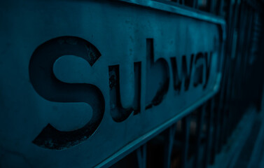 subway sign in new york