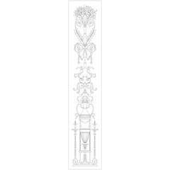 A vertical pan of decoration in the French style