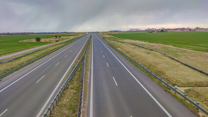 Electric wind turbine generating with blue sky and turbo generator
