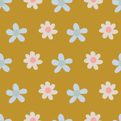 twee floral seamless vector pattern