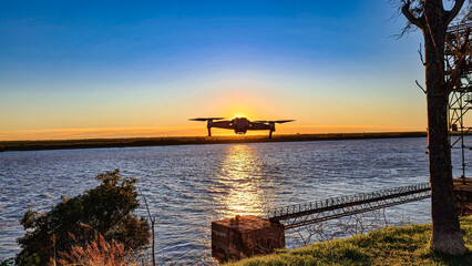 sunset on the river © Federico