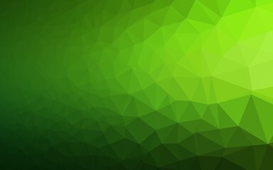 Light Green vector abstract mosaic background.