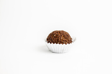 Brigadeiro isolated over white background