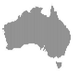 Obraz premium Halftone Australia Map.