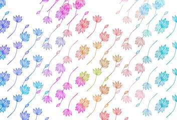 Light Multicolor, Rainbow vector doodle background.