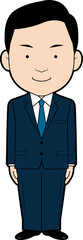 三頭身ビジネスマン