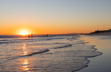 Sunset at the beach, Vale do Lobo, Algarve