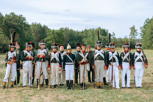 Soldiers in formation 