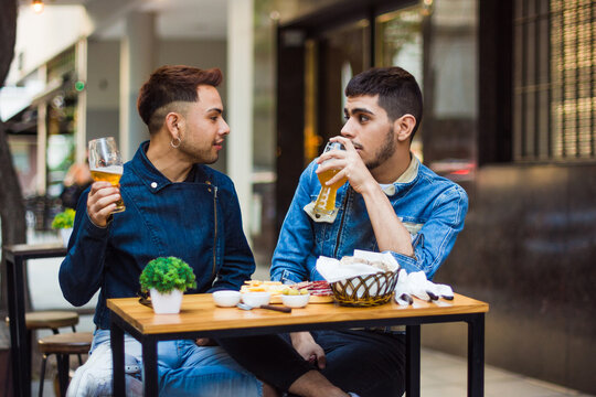 Two man on a date