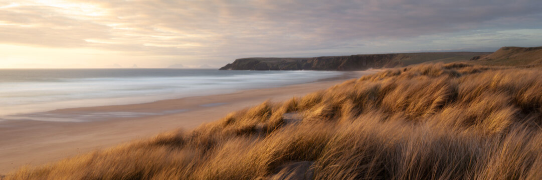North Tolsta Beach Sand Dunes sunrise Isle of Lewis Outer Hebrides