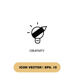 creativity icons  symbol vector elements for infographic web