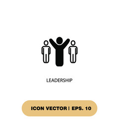 leadership icons  symbol vector elements for infographic web