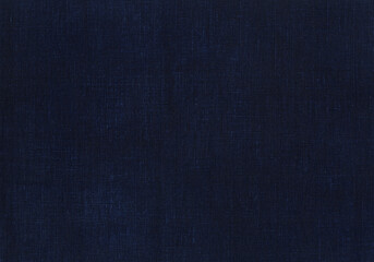 年代モノの藍染、濃く染め重ねた留紺色の生地