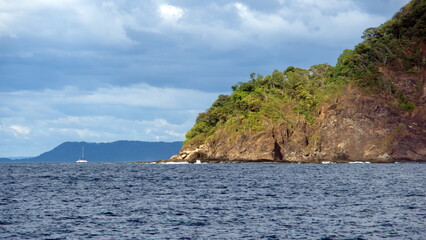 Fototapeta na wymiar Tropical coastline around Tamarindo, Guanacaste, Costa Rica