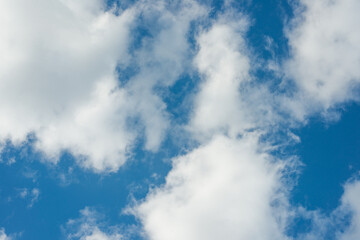 The sky is blue with white clouds