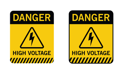 Danger Hight Voltage Signs with Warning Message for Industrial Areas