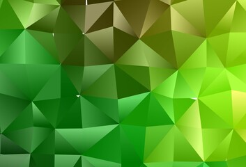 Light Green vector blurry triangle template.