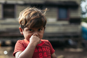 Portrait of a little boy from Panama