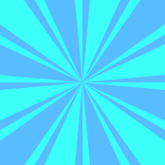 Vintage blue rays background. Abstract circle light effect background. Cartoon style. Vector illustration. stock image. 