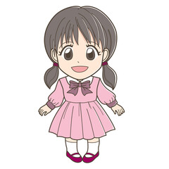 ワンピースを着た女の子