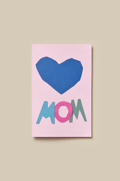 Paper greeting card for mother's day