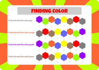 This worksheet is about the color activity.