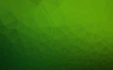 Light Green vector triangle mosaic template.