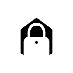  padlock icon vector logo design illustration image