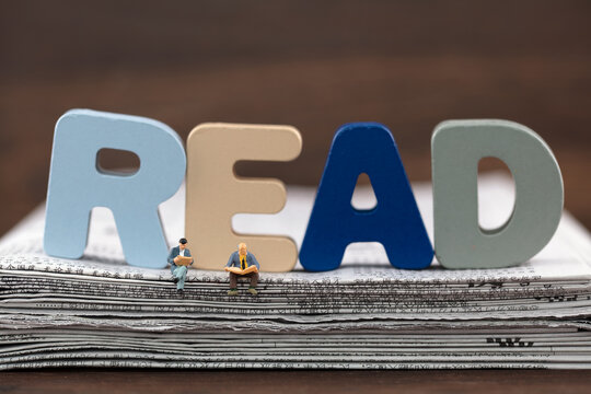 Miniature creative reading newspaper to gain knowledge and awareness