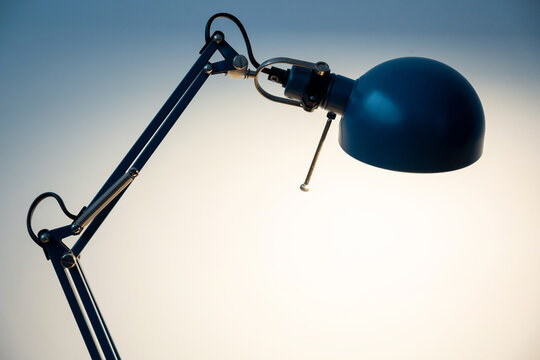 Old fashioned lamp illuminating room