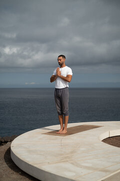 Yoga practice, outdoor, sitting, meditation