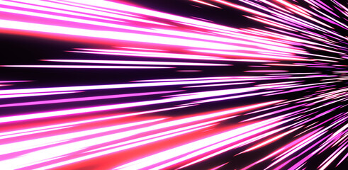 Radial light. Digital space. High speed, speed of sound, background with a sense of speed. technology.