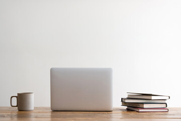 Laptop and coffee
