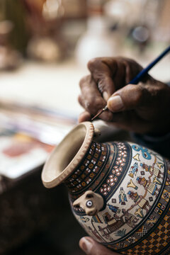 Pottery craft painting