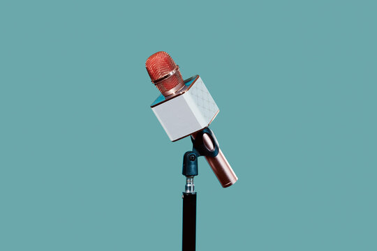 microphone in a straight stand