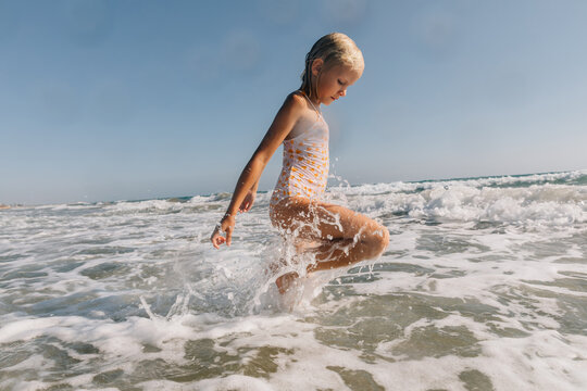 Walking through the waves