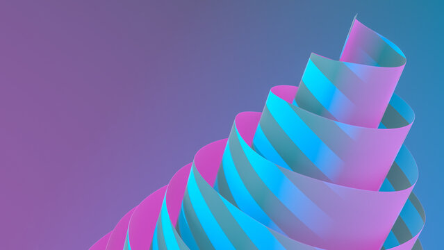 A roll of colored paper.