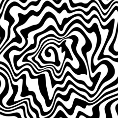 Swirl hypnotic black and white spiral. Monochrome abstract background. Vector flat geometric illustration.Template design for banner, website, template, leaflet, brochure, poster