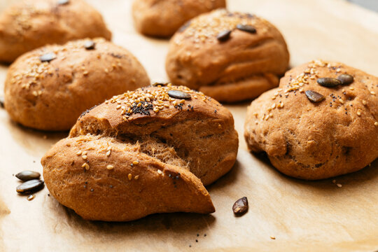 Rye bread rolls