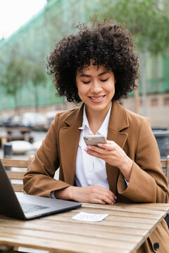 Customers Scanning Menu QR Code On Cell Phone